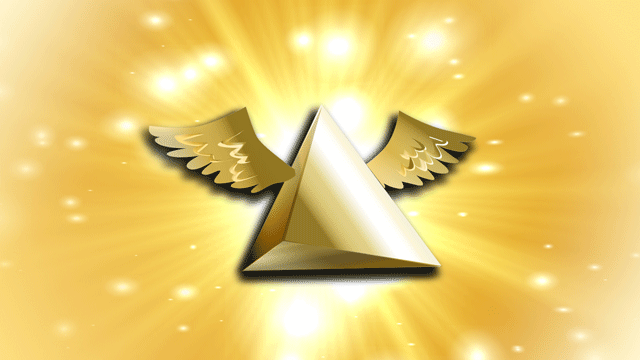 羽のついた三角