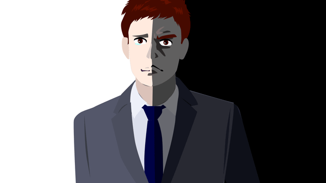 ふたつの領域で同時に自己表現するのに成功する男