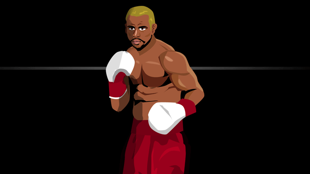 リングに上がる拳闘士