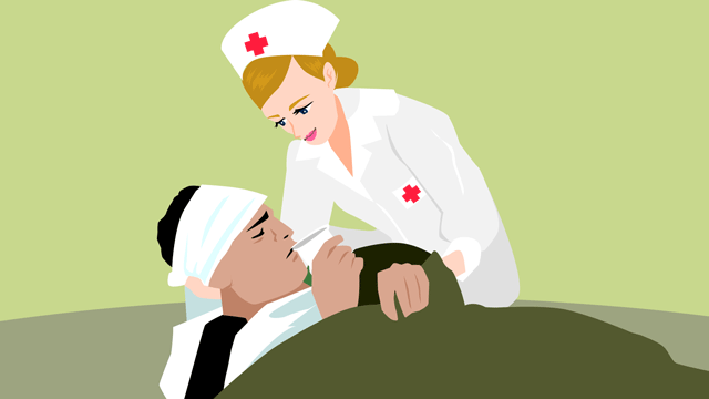 赤十字の看護婦