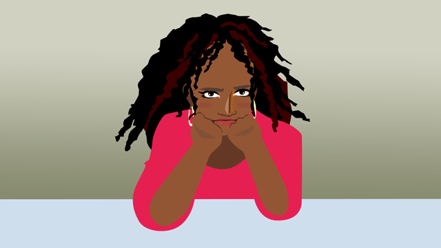 都市で独立するために戦う黒人の少女