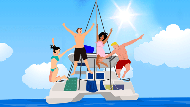 ハウスボートパーティー