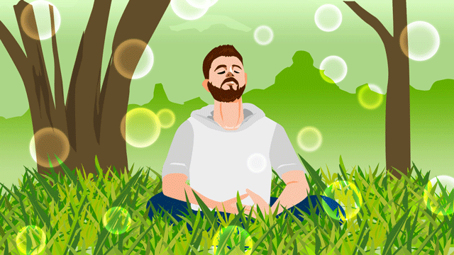 自然の精霊や通常は見えない霊の代理人に気づくようになった男