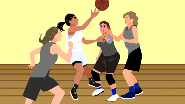 女子バスケットボールチーム