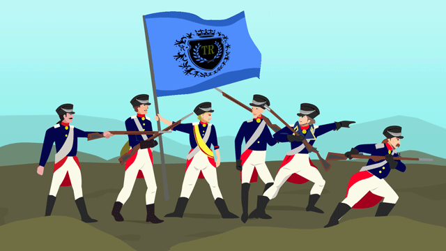 戦いにおける旗手