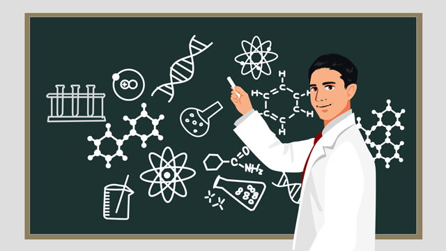 生命についての小さな理解を明らかにする図解された自然科学の講義