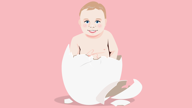 卵から生まれたと見られる子ども