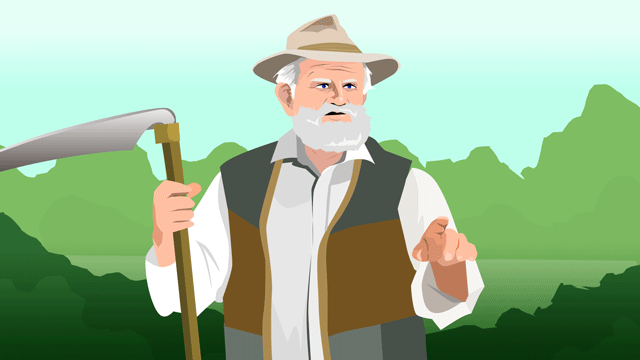 みずからの情熱に打ち勝ち、自分の経験に基づく深い知恵を教える男