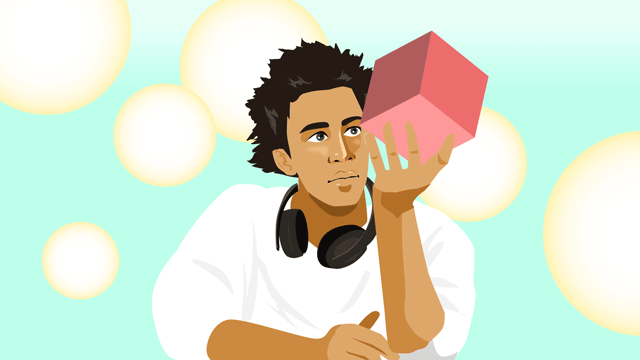 静かな研究の中でインスピレーションの流れを経験する創造的な個人